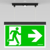 C.il. Siguranta AX Duo antracit, LED, suspendat incastrat