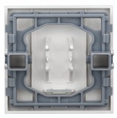 Clapeta argintie, cu indicator luminos transparent