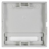 Clapeta cu eticheta blanc iluminata, argintiu