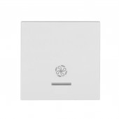 Clapeta cu fanta transparenta, simbol ventilator, alba