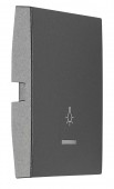 Clapeta cu fereastra control transp, simb luminos, antracit