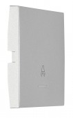 Clapeta cu fereastra control transp, simb sonerie, argintiu