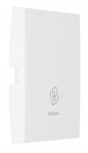 Clapeta cu fereastra de control transp, simbol ventilat, alb