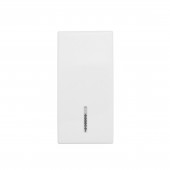Clapeta cu indicator transparent, 1M, alb