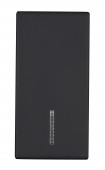 Clapeta cu indicator transparent, 1M, negru