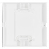 Clapeta cu lentila transparenta de control, alb, S 55
