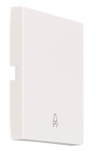 Clapeta cu simbol sonerie, alb, S 55