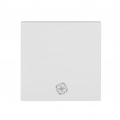 Clapeta cu simbol VENTILATOR, alb
