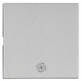 Clapeta cu simbol ventilator, argintiu