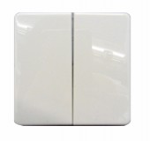 Clapeta dubla IP44, alb