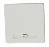 Clapeta simpla cu lampa IP44, alb