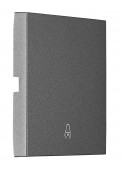 Clapeta simpla cu simbol clopotel, antracit