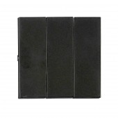 Clapeta tripla, S55, negru