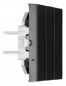 Clapeta tripla, S55, negru