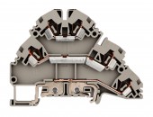 Clema con. elast. instal., gri, YBK 2,5-2FT, L/N/PE, 2,5mm²