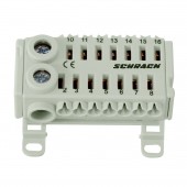 Clema cu conexiune rapida, alb, 2 x 25mm², 14 x 6 mm²