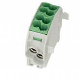 Clema de derivatie Cu-Al, 25mmp, 1p. izolata-galben/verde