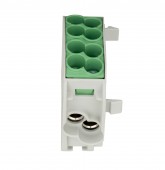 Clema de derivatie Cu-Al, 25mmp, 1p. izolata-galben/verde
