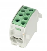 Clema de derivatie Cu-Al, 35mmp, 1p. izolata-galben/verde