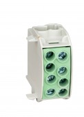Clema de derivatie Cu-Al, 35mmp, 1p. izolata-galben/verde