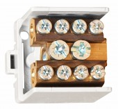 Clema derivatie 1 modul, 1x35mm²/4x25mm²