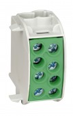 Clema derivatie, 35mm², 1p., galben/verde
