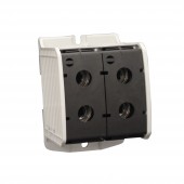 Clema dubla (2*1p) Al-Cu, negru, 300mmp / 240mmp cu pin