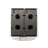 Clema dubla (2*1p) Al-Cu, negru, 300mmp / 240mmp cu pin