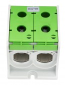 Clema dubla (2*1p) Al-Cu, verde, 300mmp / 240mmp cu pin
