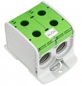 Clema dubla (2*1p) Al-Cu, verde, 300mmp / 240mmp cu pin