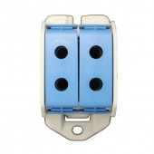 Clema dubla Al-Cu,1 p. albastru, 50mmp / 35mmp cu pin