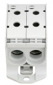 Clema dubla Al-Cu,1 p. gri, 95mmp / 70mmp cu pin