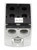 Clema dubla Al-Cu,1 p. negru, 185mmp / 150mmp cu pin