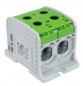 Clema dubla Al-Cu,1 p. verde, 185mmp / 150mmp cu pin