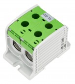 Clema dubla Al-Cu,1 p. verde, 185mmp / 150mmp cu pin