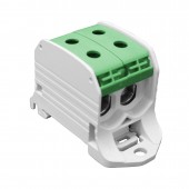 Clema dubla Al-Cu,1 p. verde, 50mmp / 35mmp cu pin