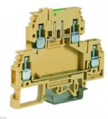 Clema dublu etajata tip DAS.4, bej/0,2-4 mm²