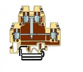 Clema dublu etajata tip DAS.4, bej/0,2-4 mm²