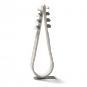 Clema fixare cablu 6-20mm, HF, UV rezistent, gri deschis