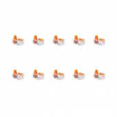 Clema legatura 2 conductoare FY/MYF 0,2-4 mm², set 10 buc – WAGO | 221-412