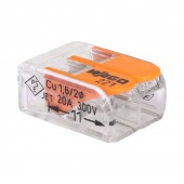 Clema legatura 2 conductoare FY/MYF 0,2-4mm² – WAGO | 221-412