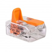 Clema legatura 2 conductoare FY/MYF 0,2-4mm² – WAGO | 221-412