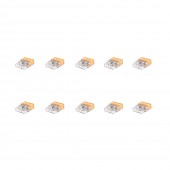 Clema legatura 3 conductoare FY 0,5-2,5 mm², set 10 buc – WAGO | 2273-203