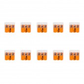 Clema legatura 3 conductoare FY/MYF 0,2-4 mm², set 10 buc – WAGO | 221-413