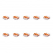 Clema legatura 3 conductoare FY/MYF 0,2-4 mm², set 10 buc – WAGO | 221-413