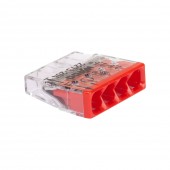 Clema legatura 4 conductoare FY 0,5-2,5mm² – WAGO | 2273-204