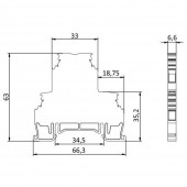 Clema sina dubla MRK-C 4 mm² gri – ONKA | ONKA-1652