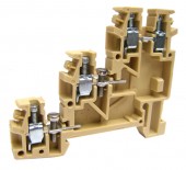 Clema triplu etajata, bej, tip TLS.2, 0,2-4 mm²