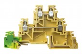 Clema triplu etajata, tip TDE.2, 0,2-4 mm², 2*bej+g/v