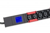 Cleme blocare IT METER LINE rosu pentru prize C13, 12 bucati